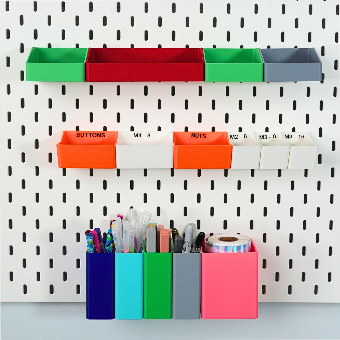 Mini Bins for Ikea Skadis Pegboard