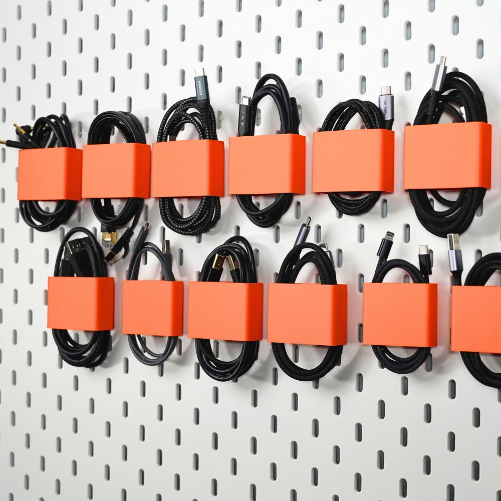 Cable Ties with Magnetic Mount for Ikea Skadis