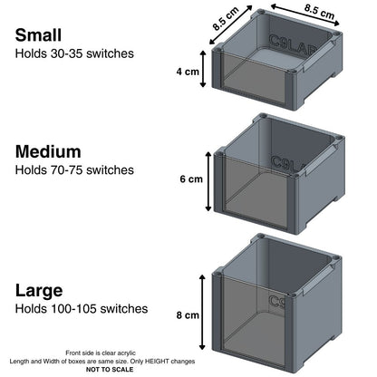 Magnetic Stackable Storage Bins
