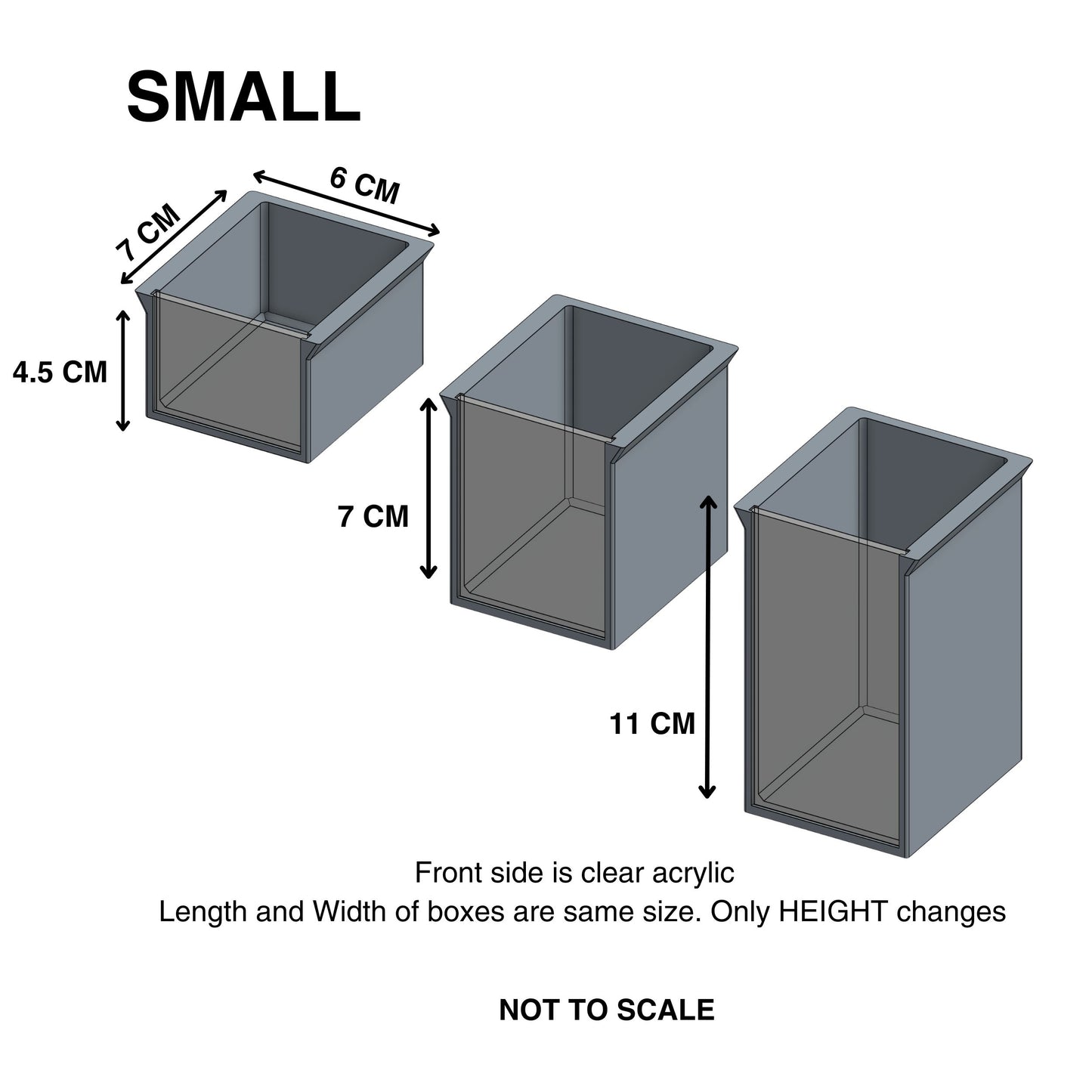 Clear Drawers for Ikea Skadis
