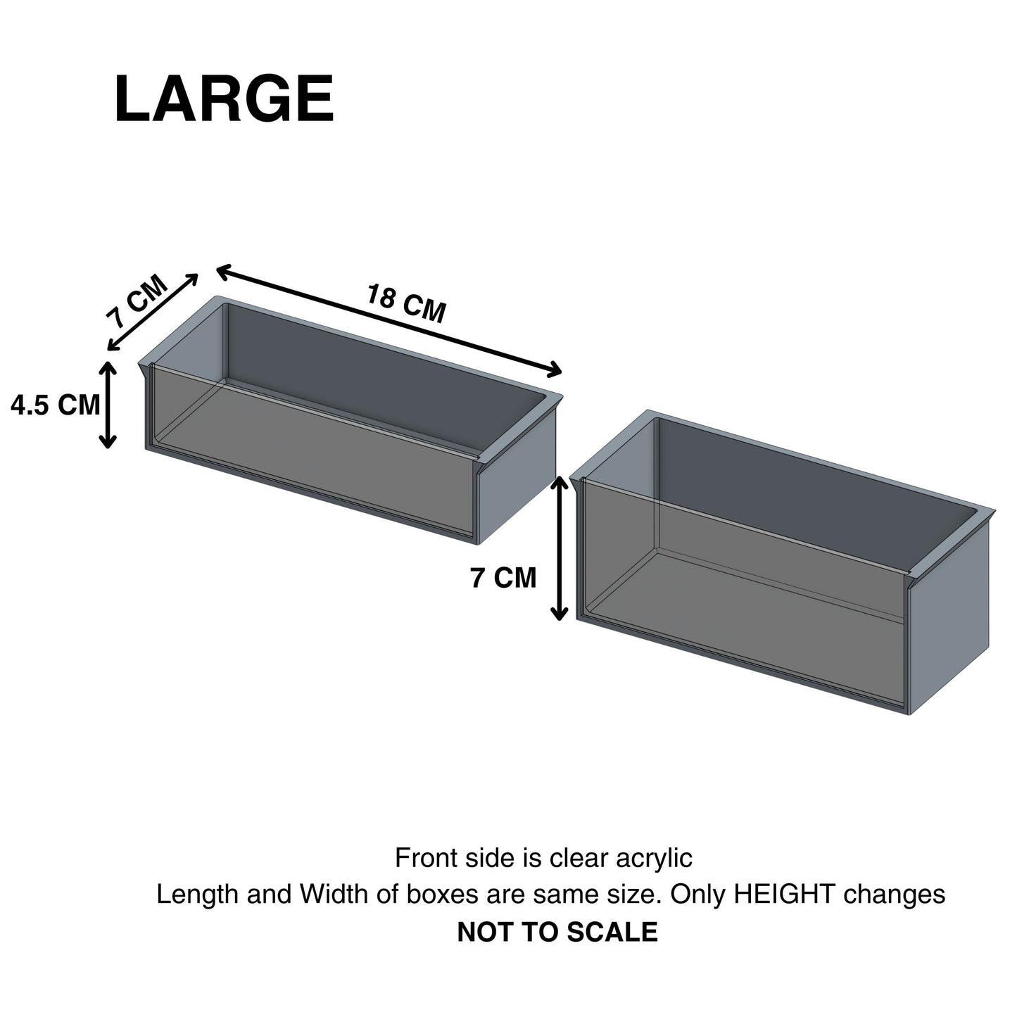 Clear Drawers for Ikea Skadis