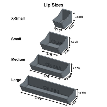 Lipped Bins for Ikea Skadis
