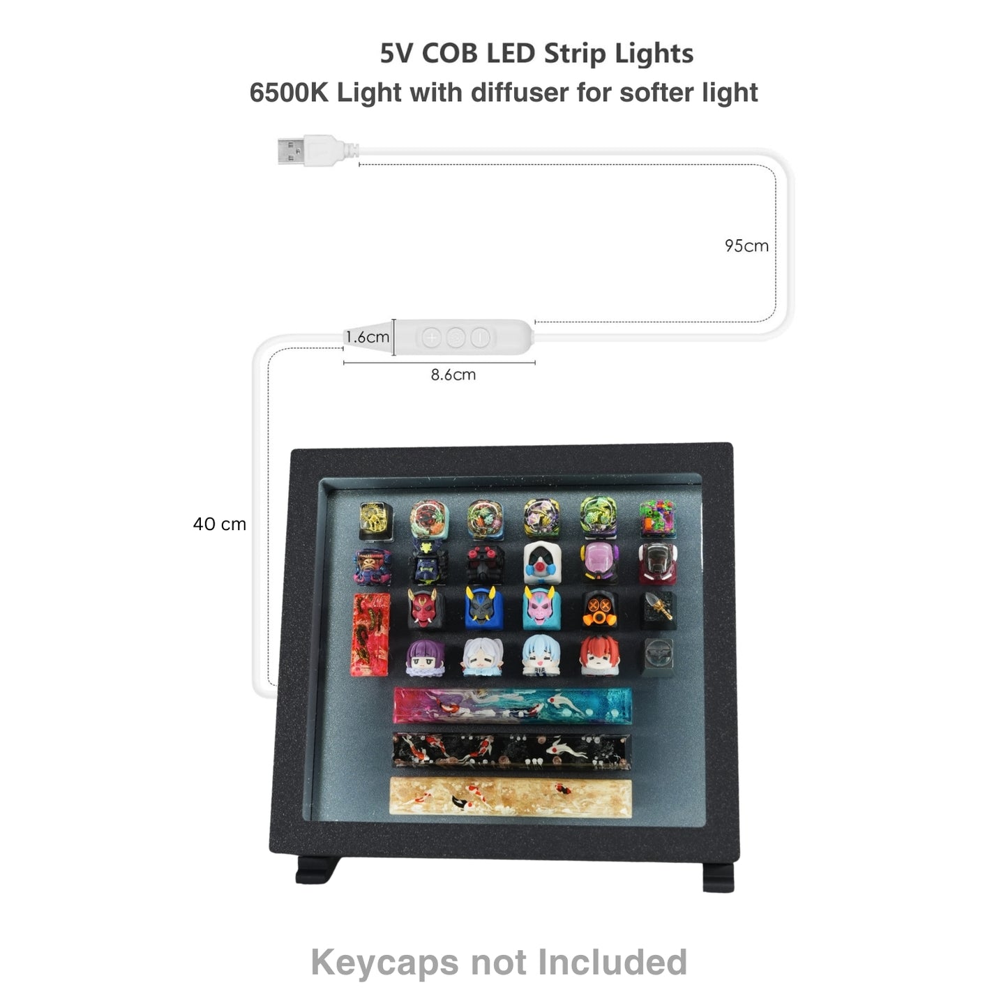 Artisan Keycap Box Large with Built-in Lights