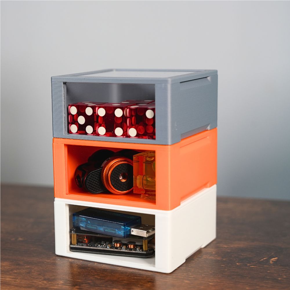 Magnetic Stackable Storage Bins