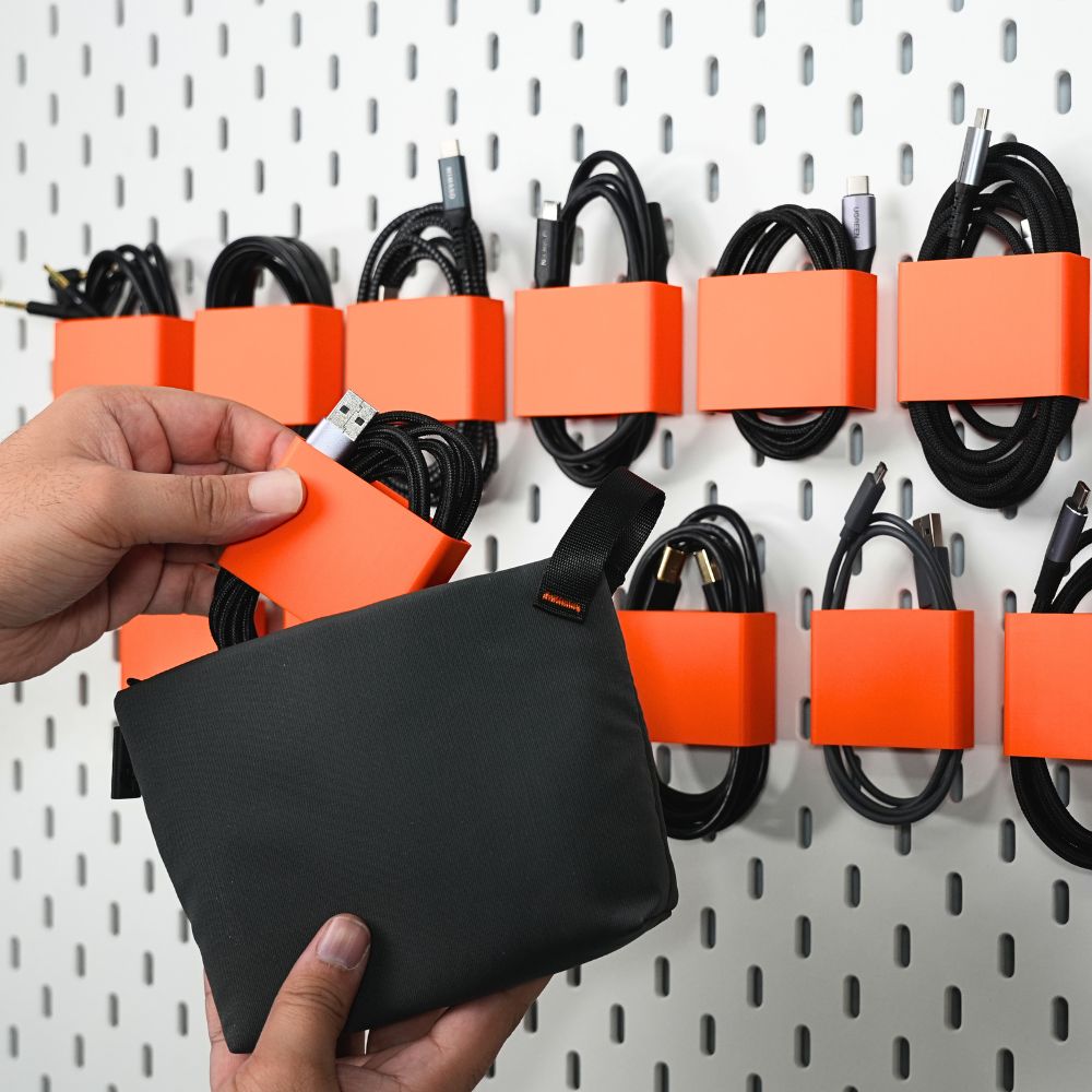 Cable Ties with Magnetic Mount for Ikea Skadis