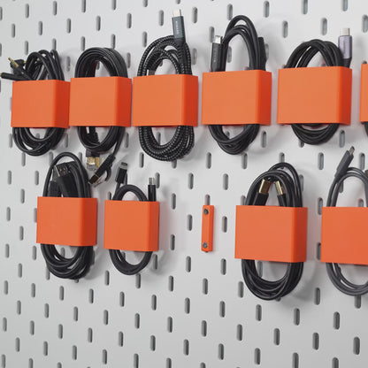 Cable Ties with Magnetic Mount for Ikea Skadis